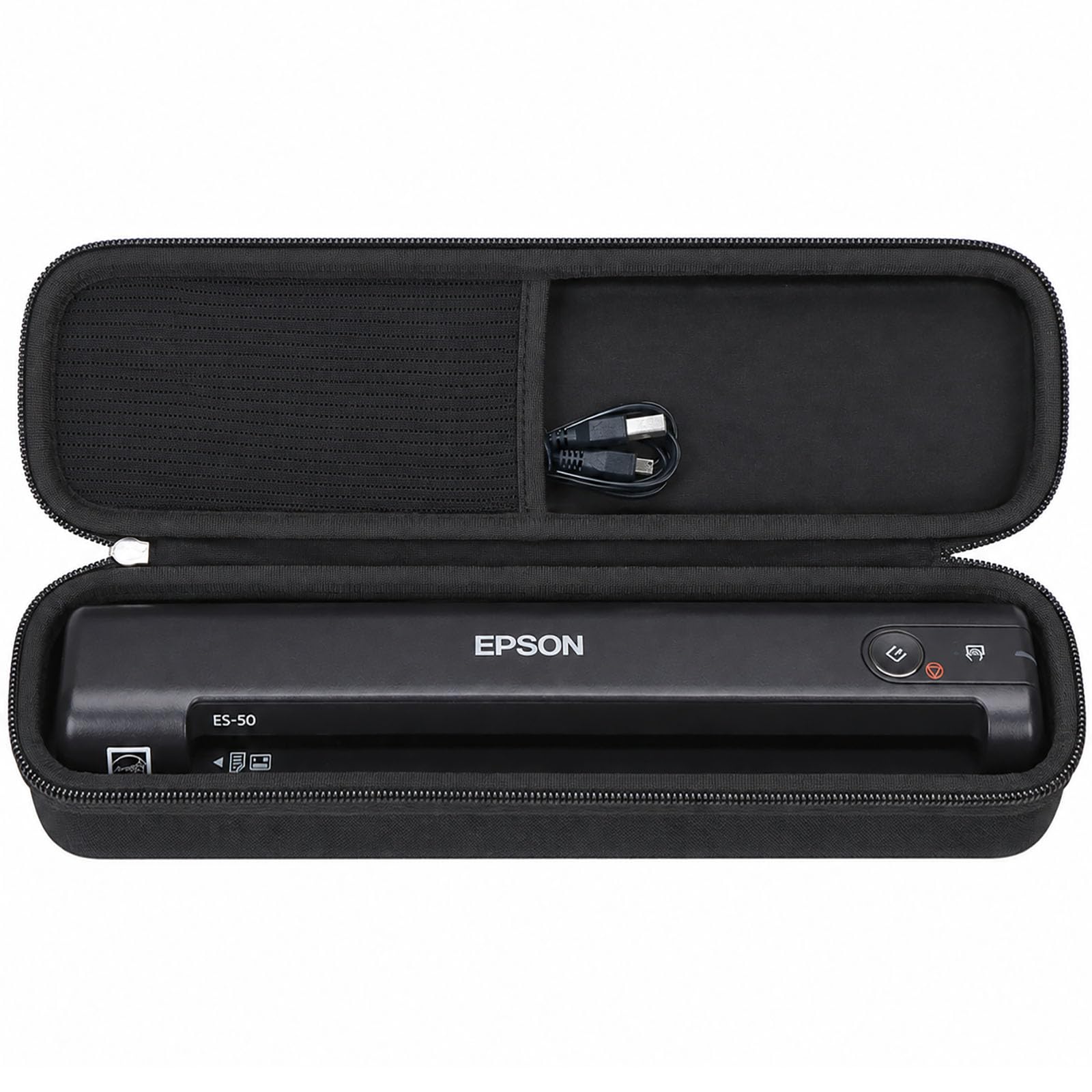 aproca hard carry travel case fit epson workforce es-50 / es-55r / es-60w / es-65wr / ds-30 / ds-70 / ds-80w document scanner