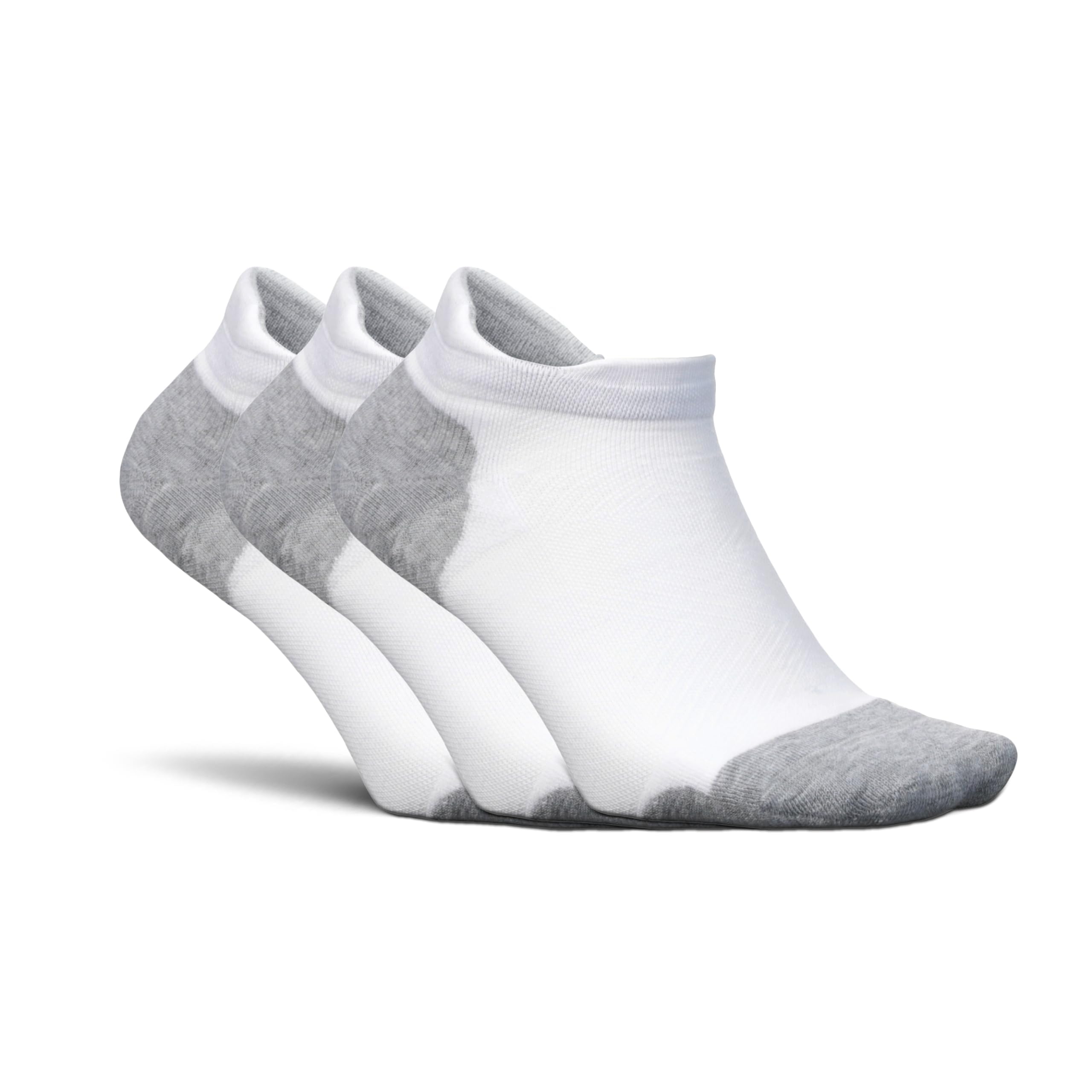 Feetures Elite Max Cushion No Show Tab Ankle Socks - Sport Sock with Targeted Compression