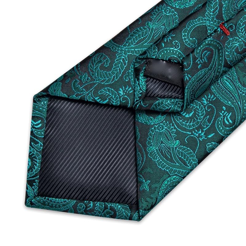 Corbata para hombre Paisley de seda 150 cm miniatura 6