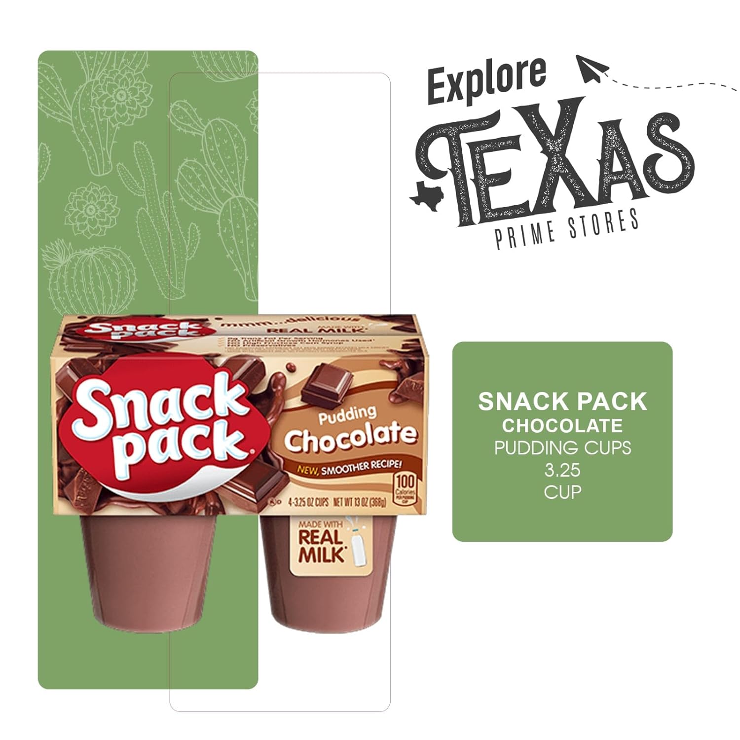 Snack Pack - Lavinia Essentials Bundle: 32- Count of Chocolate Flavored Pudding, Gluten-free, Kosher On-The-Go 3.25 Plastic Cup + 1 Utility Prop