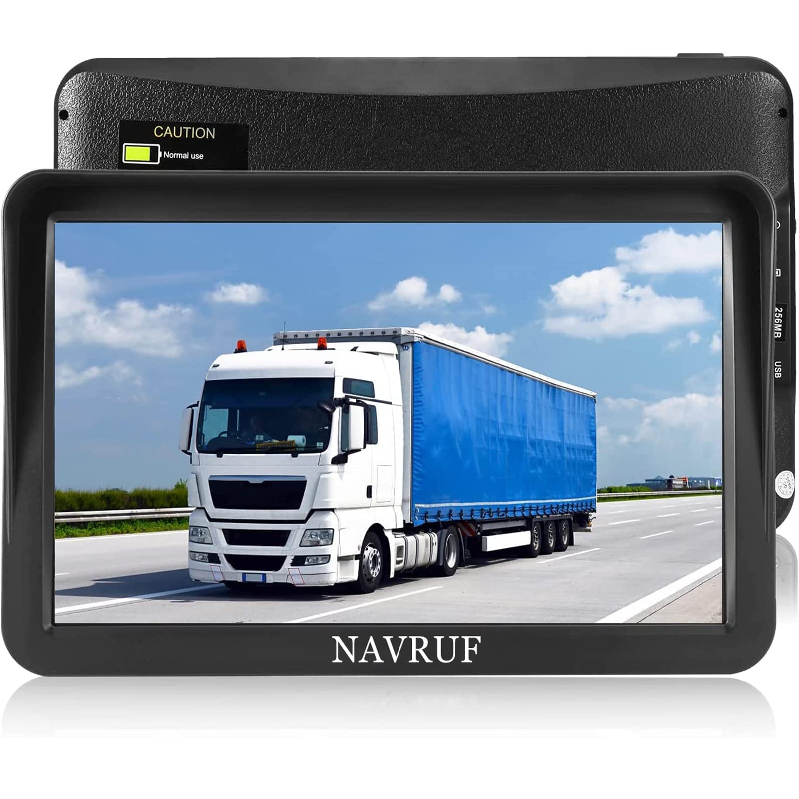 Navigatore Camion Camper 9 Pollici 2024 GPS Navigatore Satellitare Auto Autobus Taxi, Avviso Traffico Vocale, Limite di Velocità, Aggiornamenti gratuiti delle mappe a vita (9 inch)
