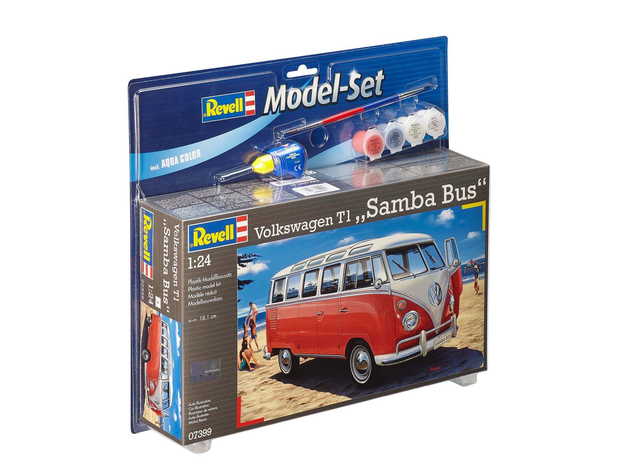 Revell - VW T1 Samba Bus 1:24 Model Set - REV67399