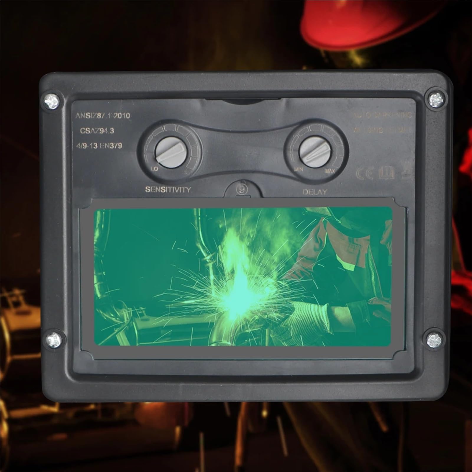 Masque de soudage auto-obscurcissant à énergie solaire