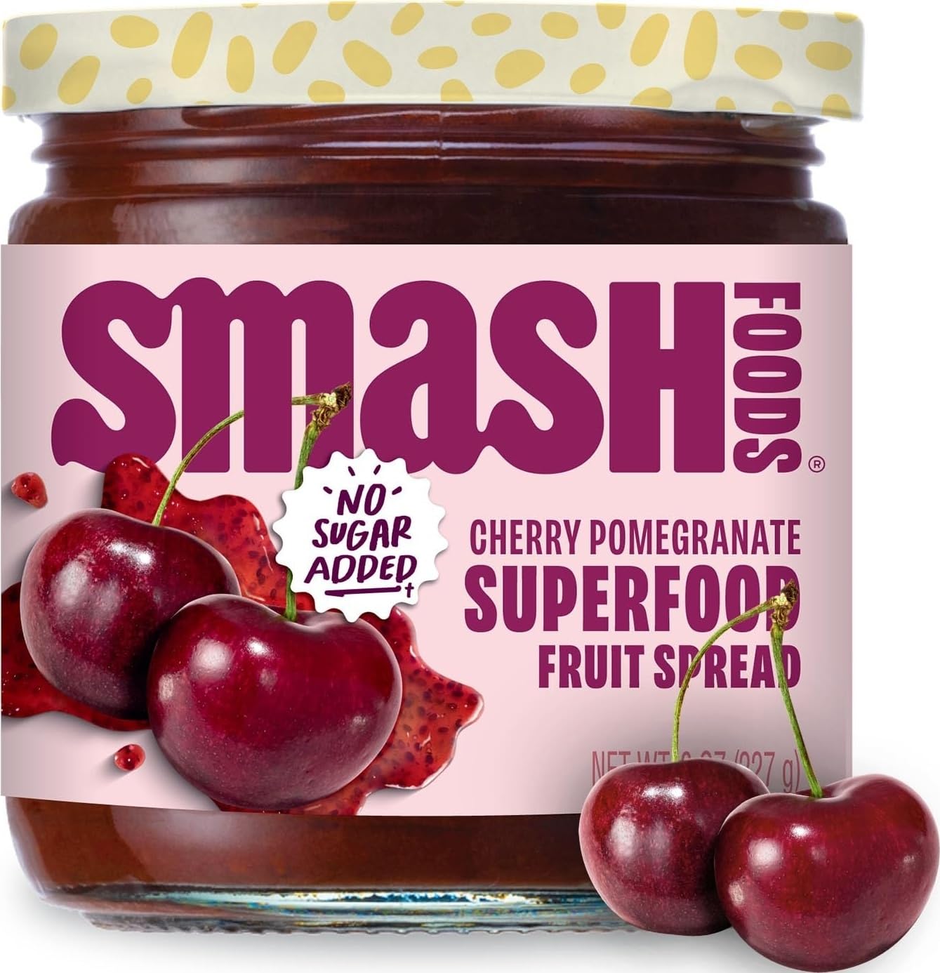 Chia Smash Cherry Pomegranate Superfood Jam