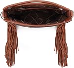 Wrangler Top Handle Bag for Women Embroidered Fringe Western Crossbody Purse