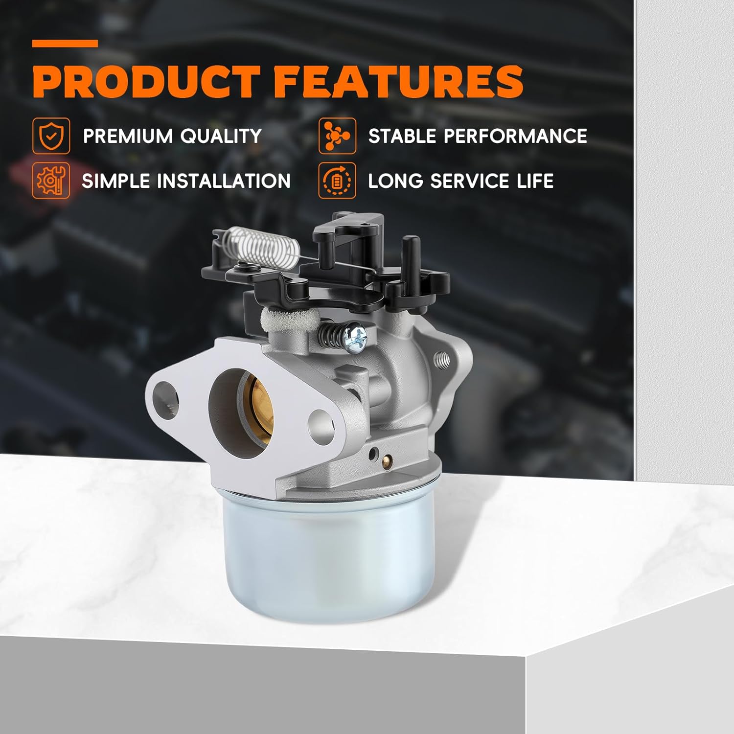 GoaMotors Carburetor Fit for Troy Bilt 7.75 Hp 8.75 Hp 8.5Hp 190CC Pressure Washer Replaces 591137 590948 2700PSI 2800PSI 2900PSI 3000PSI Carburetor