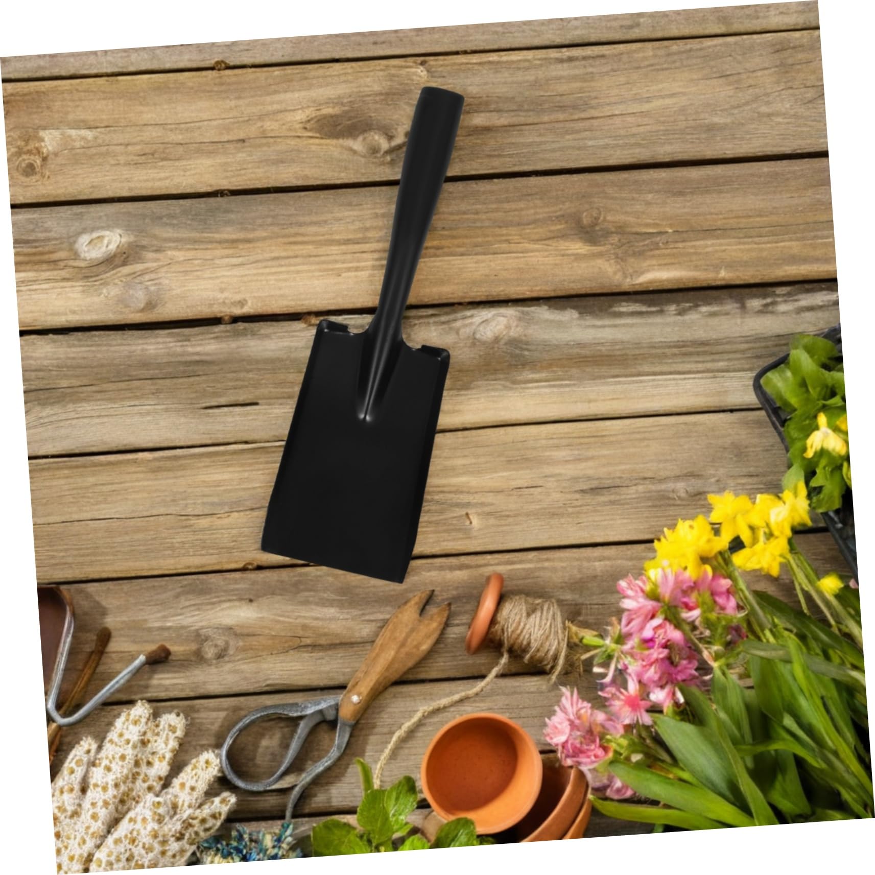 STOBAZA 5 Stück Kamin und Gartenschaufel aus Manganstahl Multifunktionale Ascheschaufel für Gartenarbeit Strandaktivitäten und Schneeräumung Leicht und Tragbar für Anfänger und Profis