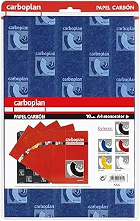 Grafoplás | Pack 10 Papel Copia | Azul | 21x33cm | Para hacer Copias Escritas A Mano