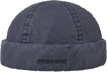 Stetson Delave Organic Cotton Docker Cap Men Made in EU UV Protection 40+ Plain Spring Summer