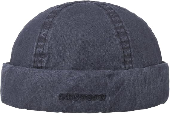 Stetson Delave Organic Cotton Docker Cap Men Made in EU UV Protection 40+ Plain Spring Summer