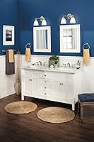 Vista 8 de Moen Brantford Brushed Nickel Two-Handle Widespread Bathroom Sink Faucet Trim Kit, Traditional Bathroom Faucet for Three Hole Bath Sinks