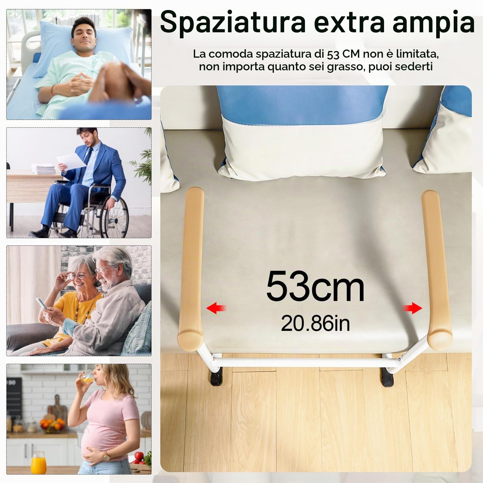 Ausilio Per Stare In Piedi, Divano Scala Sicurezza Anziani Maniglia Sostegno Sicurezza Mobilità Ausilio Per Stare Piedi Corrimano Divano Paziente Maniglia Ausiliaria 53cm * 65cm Capacità Carico 150kg