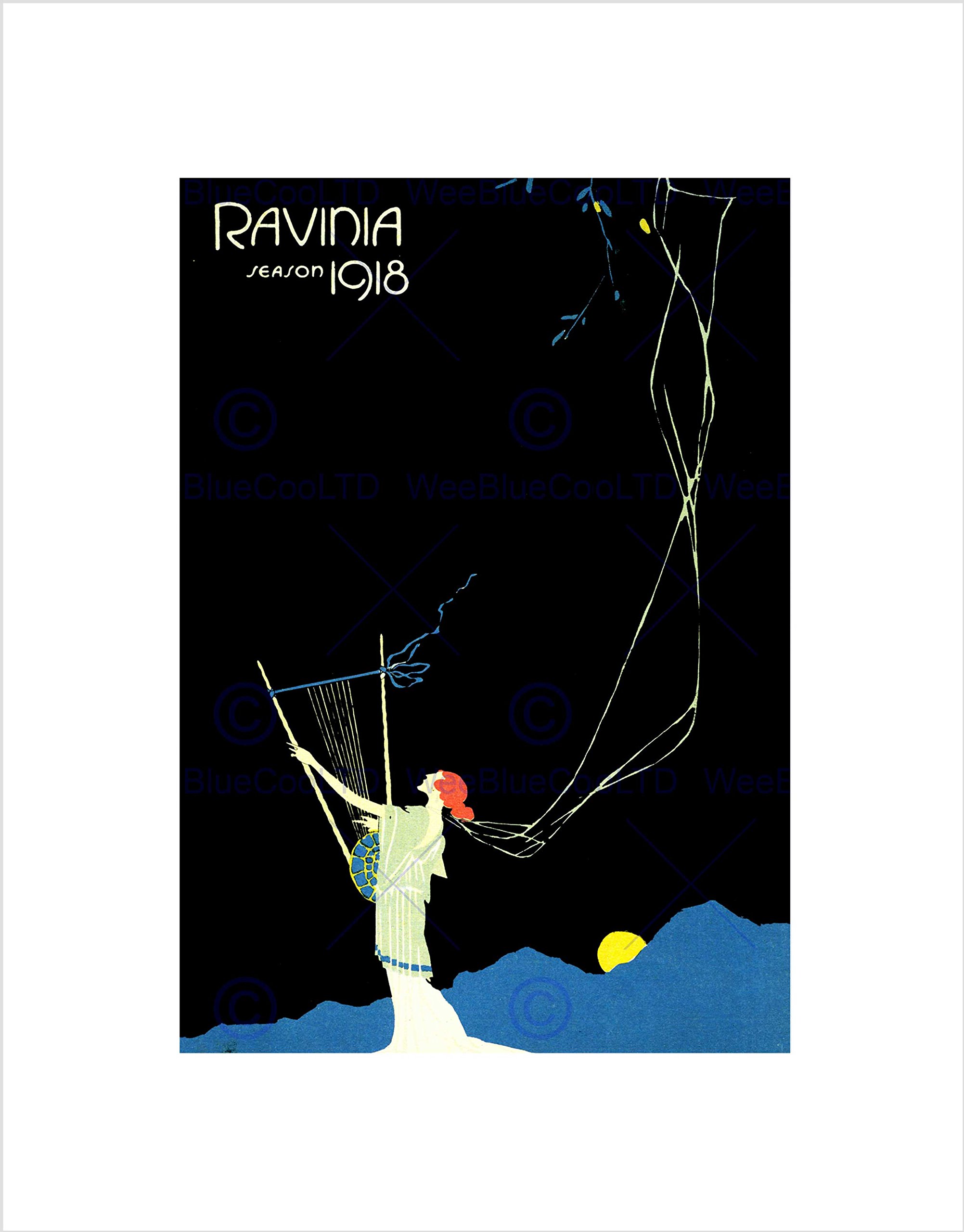 Wee Blue Coo Advert Ravinia Season 1918 Magazine Cover Wall Art Print