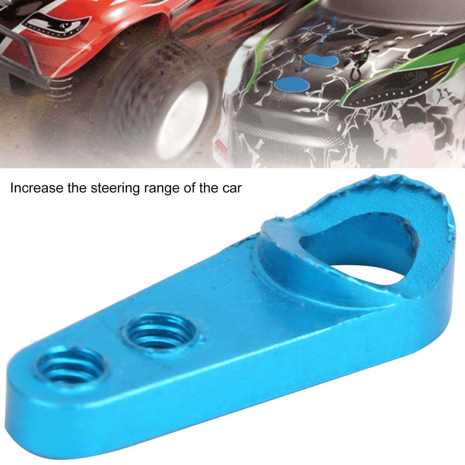 5 Bracci Servo Sterzo In Lega Di Alluminio Blu - 28x9,5x7,5 Mm Universali Per Auto Modello RC, Compatibili Con Servo 02073, MG946R, 996R