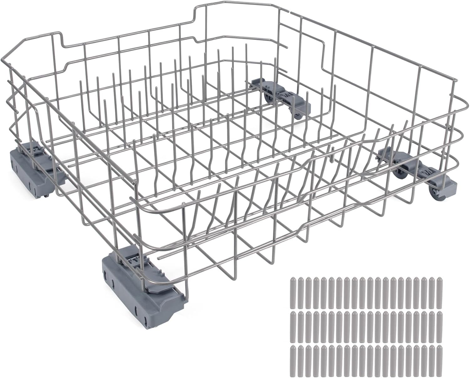 Upgraded WD28X26099 Dishwasher Lower Rack Assembly compatible with GE dishwashers, Replacement number WD28X10346 WD28X22696 WD28X24396 WD28X10372 WD28X21717 WD28X22358 WD28X22506 WD28X22659 ect