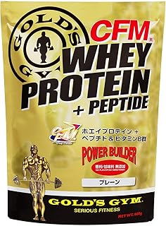 ゴールドジム(GOLD'S GYM) CFMホエイプロテイン プレーン 900g