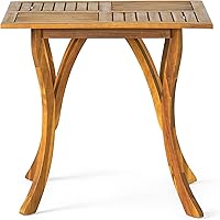 Vista 7 de Christopher Knight Home Hermosa - Juego de comedor de madera de acacia, 5 piezas, acabado de teca