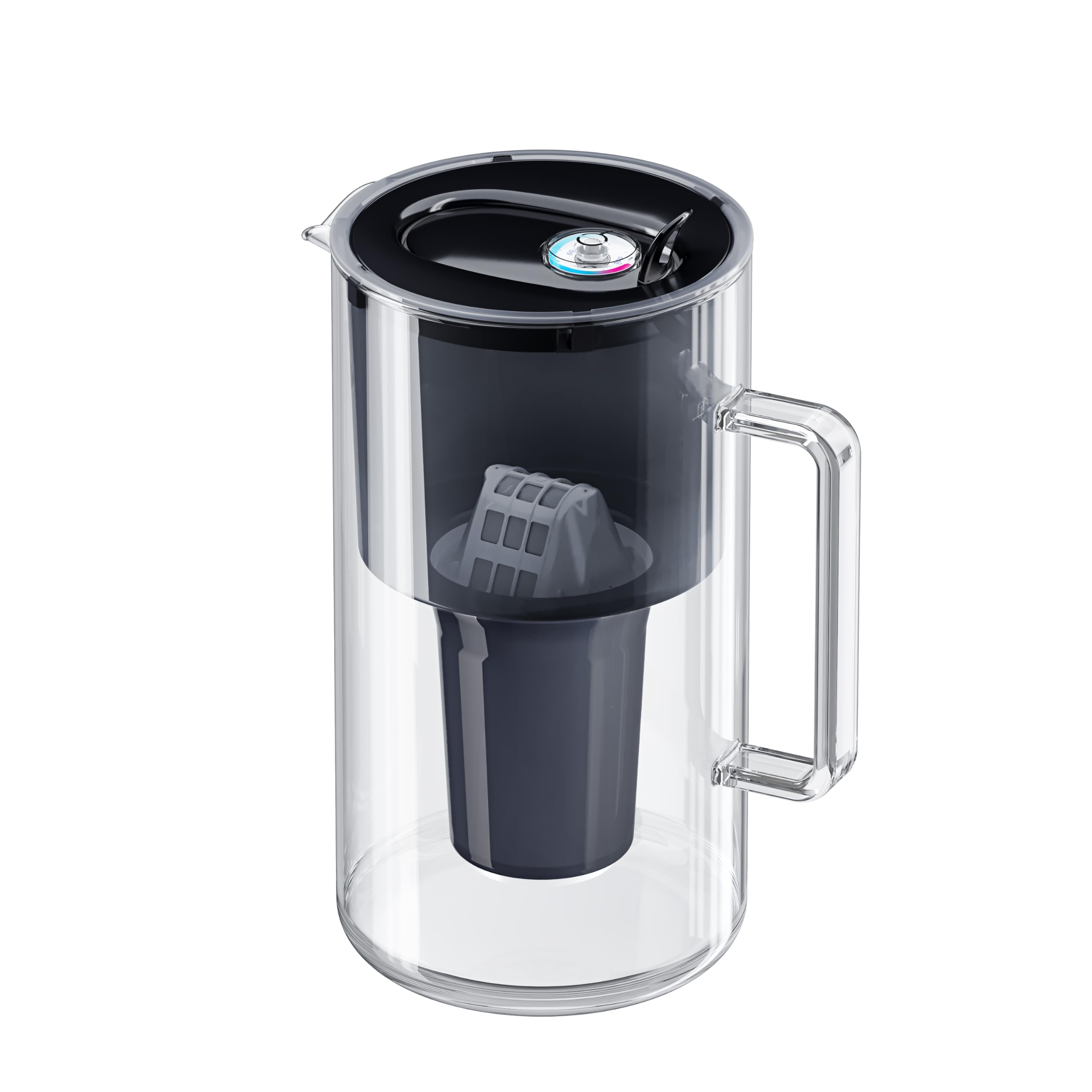 AQUAPHOR Nord Caraffa Filtrante in Vetro 2,5 L con Filtro A5 da 350 L