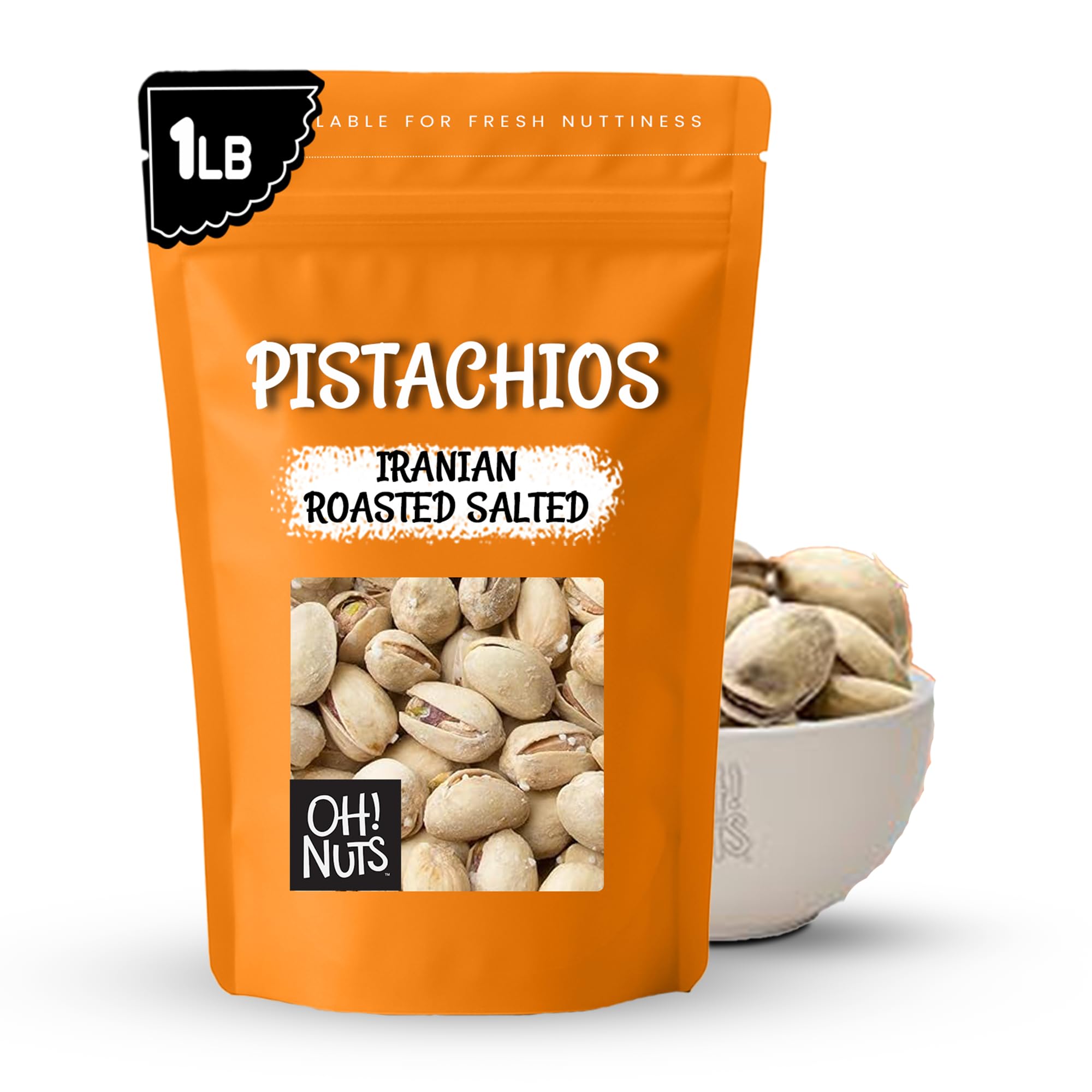 Amazon.com : Oh! Nuts Pistachios Iranian Style - Roasted Lightly