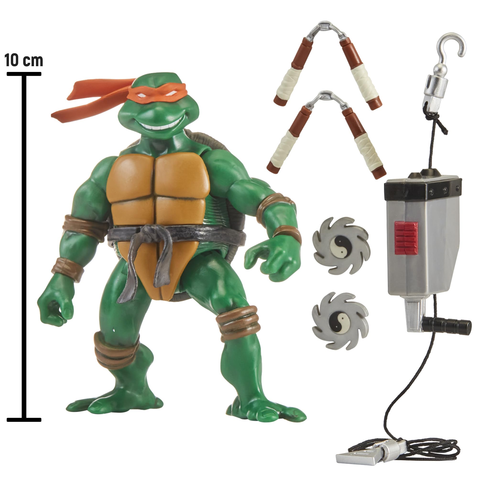Figura Donatello Tortugas Ninja - Coleccionable De Metal, 10 Cm, Articulada