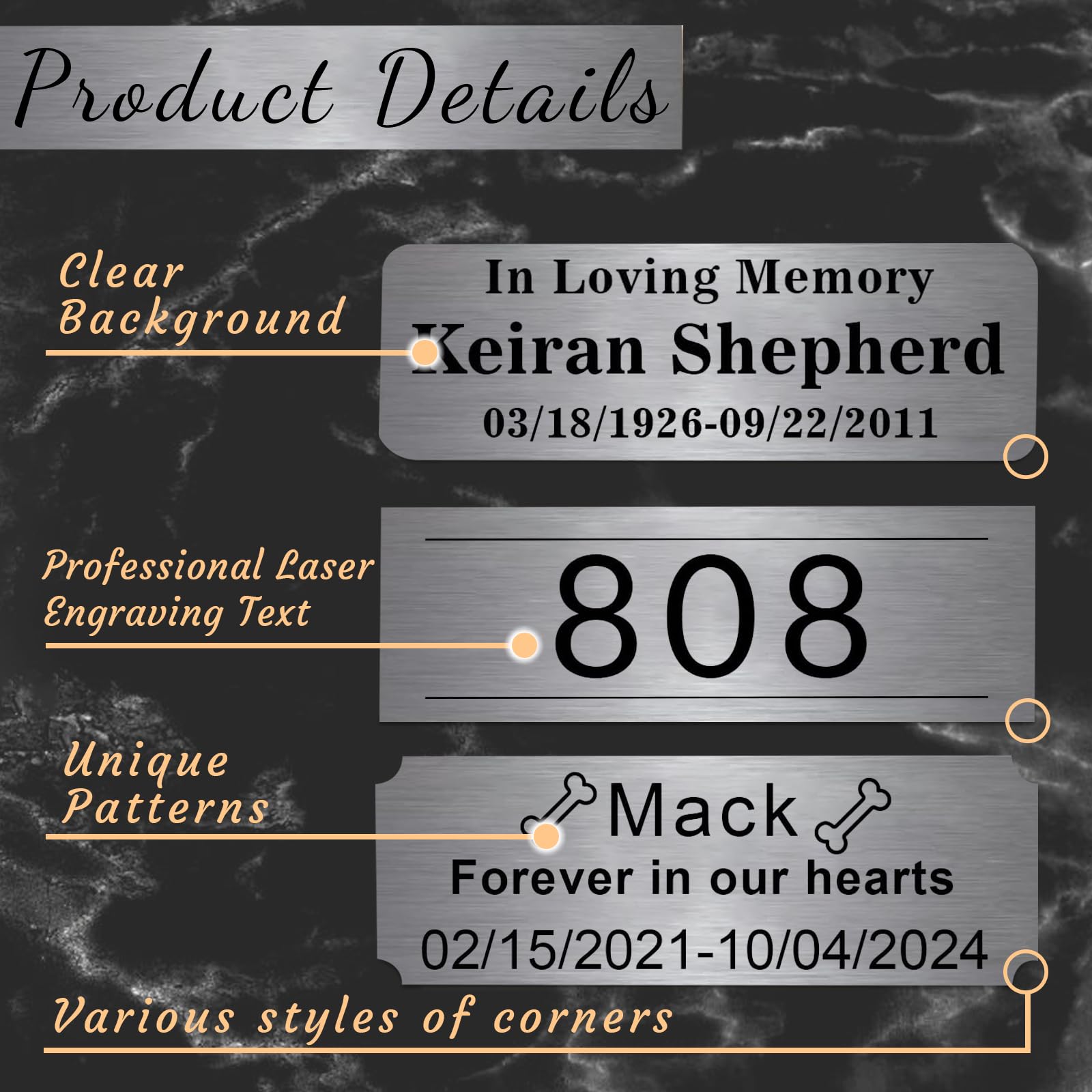 Pet Memorial Laser Engrave Photo