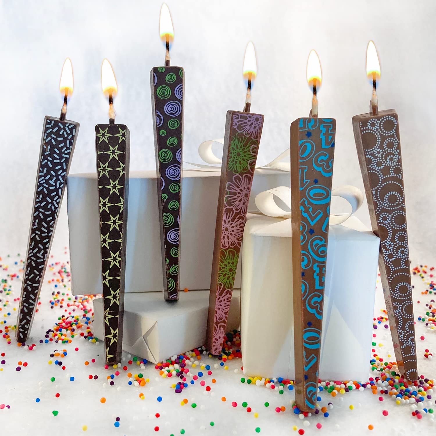 Buy Let Them Eat Candles Edible Chocolate Birthday Candles, Dripless