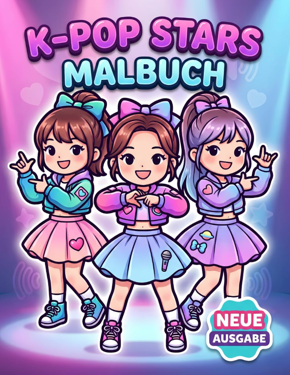 K-Pop Malbuch: Süße Und Unterhaltsame Illustrationen Für Junge Fans, Kreative Momente, Entspannende Pausen Und Viel Freude Beim Ausmalen