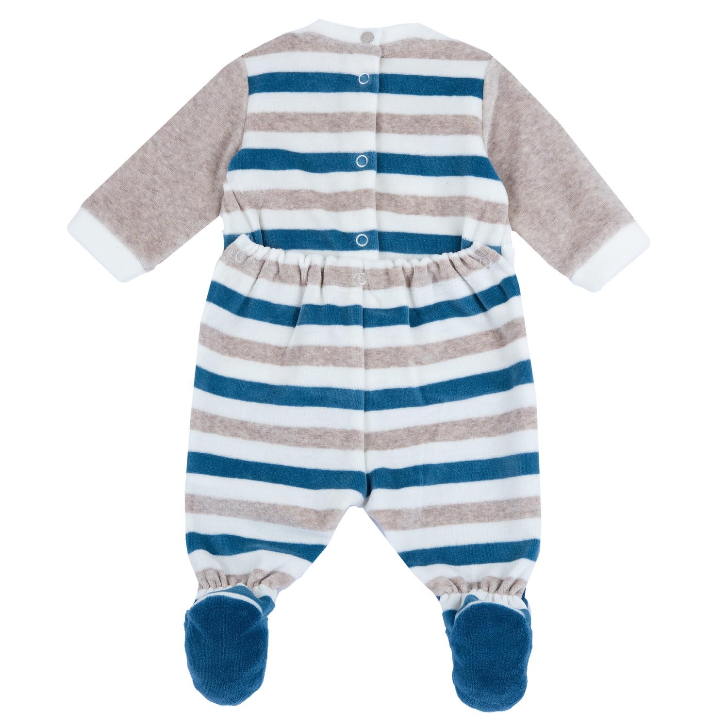 Chicco, Tutina Neonato, con Comoda Apertura sulla Schiena e a Patello con Bottoncini, in Calda e Morbida Ciniglia, Lavabile in Lavatrice, Abbigliamento Neonato 0-24 Mesi