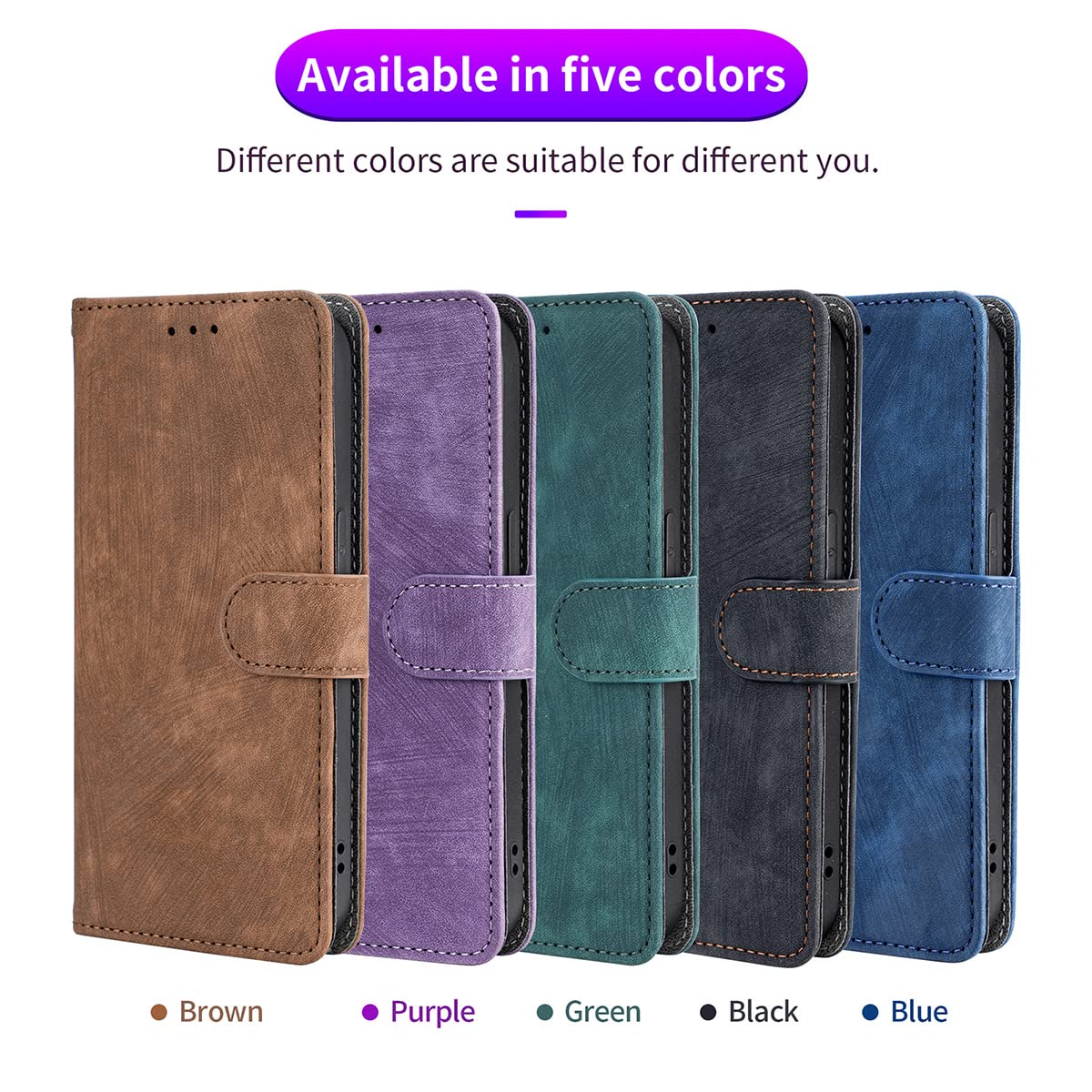 Cover protettiva in rilievo per Honor X6A 4G Zipper Wallet, Flip Card