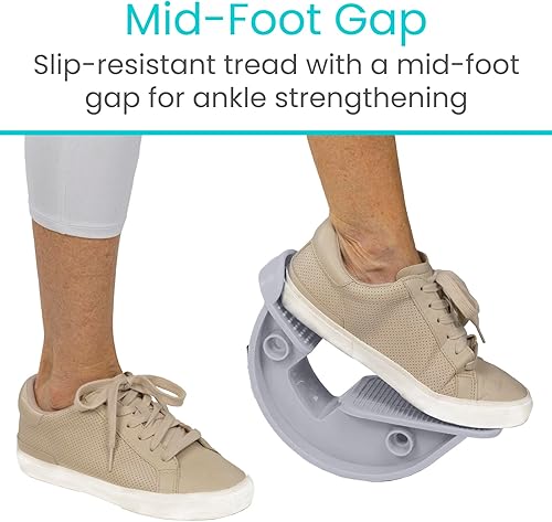 Vista 12 de Vive Balancín de pie, estirador de pantorrilla para tendinitis de Aquiles, talón, pies, espinilla, alivio del dolor de fascitis plantar, estira