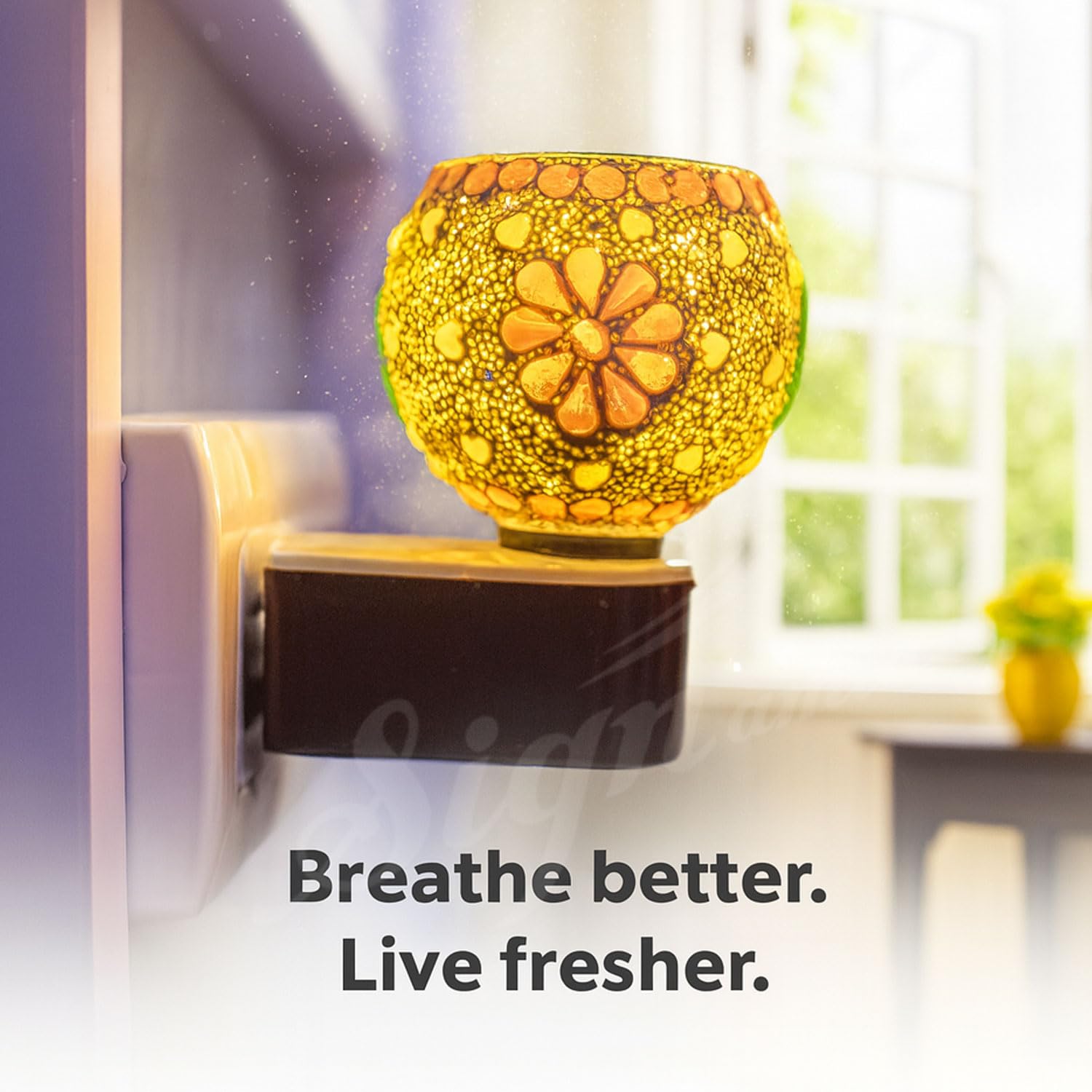 SIGNAMIO Multi Color 2 in 1 Electric Kapoor Dani Burner: Essential Home Fragrance Product & Room Freshener Diffuser with Night Lamp for Pooja Rooms, Aroma, Oil & Camphor Diffuser Capabilities-DN-16 3