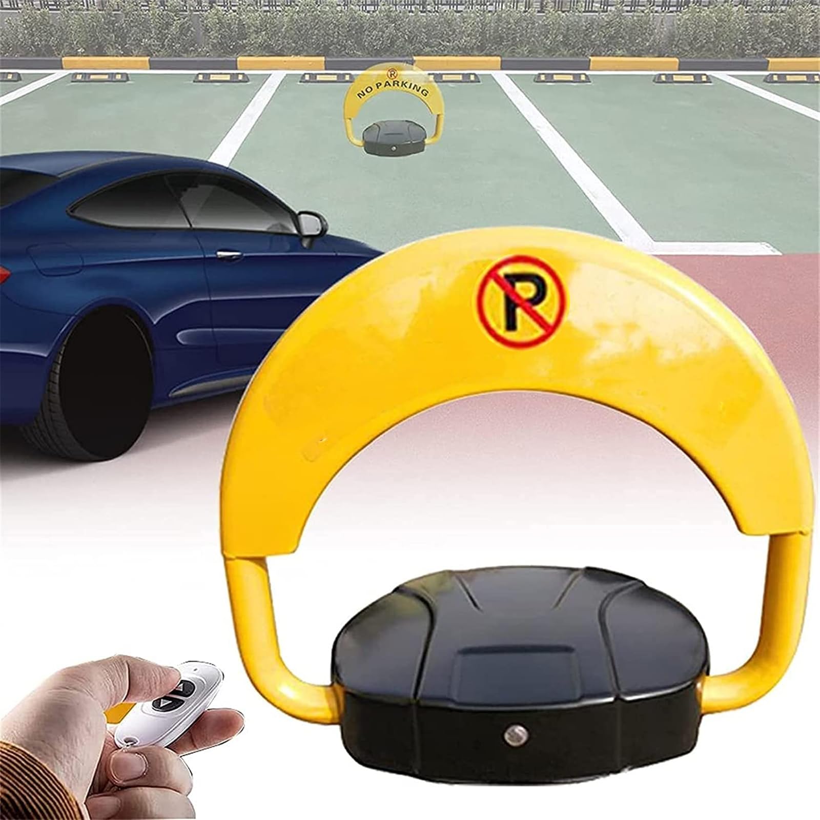 SaryEdge Car Park Driveway Guard Saver with Remote Control, Automatic Parking Lock Carport, Car Park Driveway Guard Saver for Commercial or Private Use,