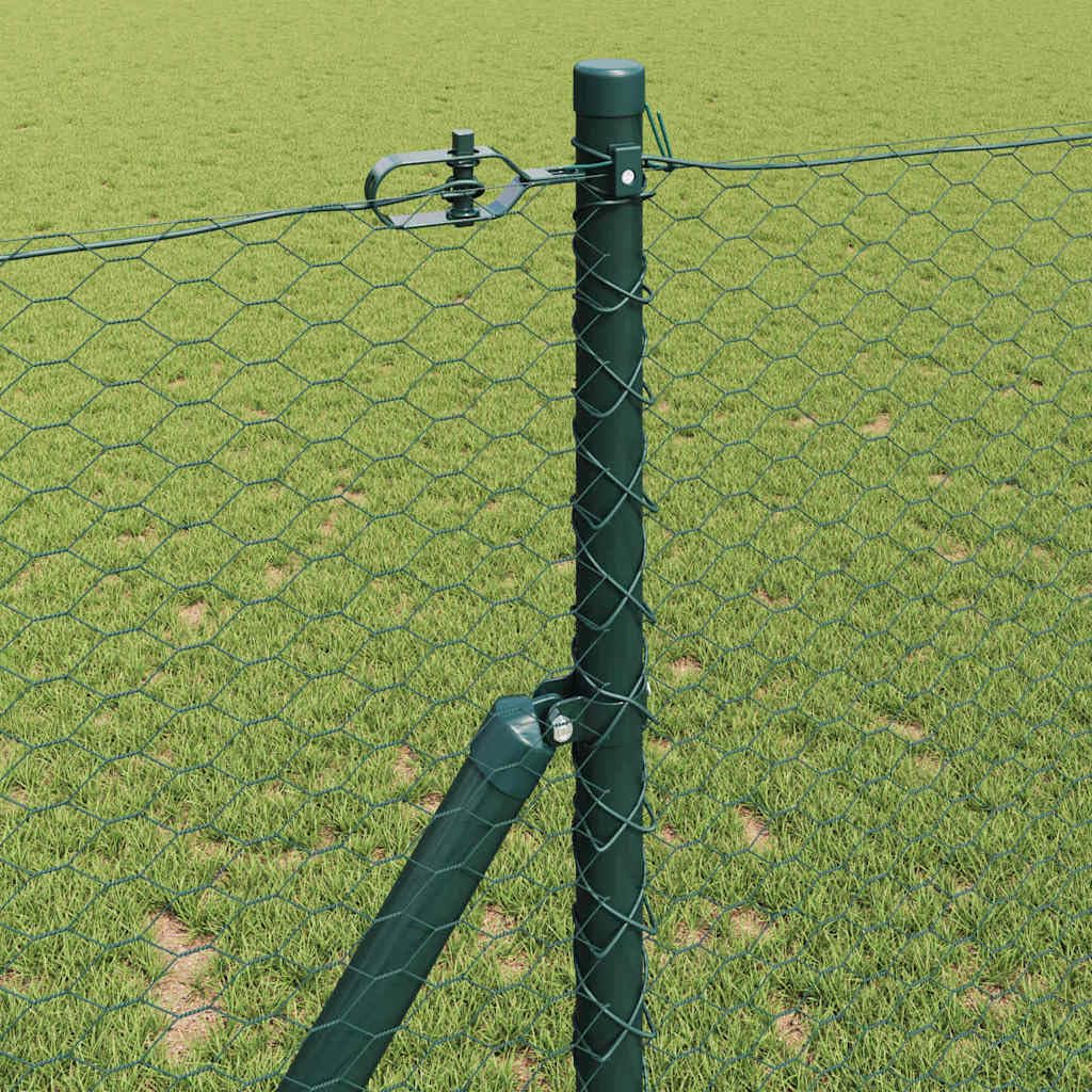 Gartenzaun-Set, 50 x 1 m, grün