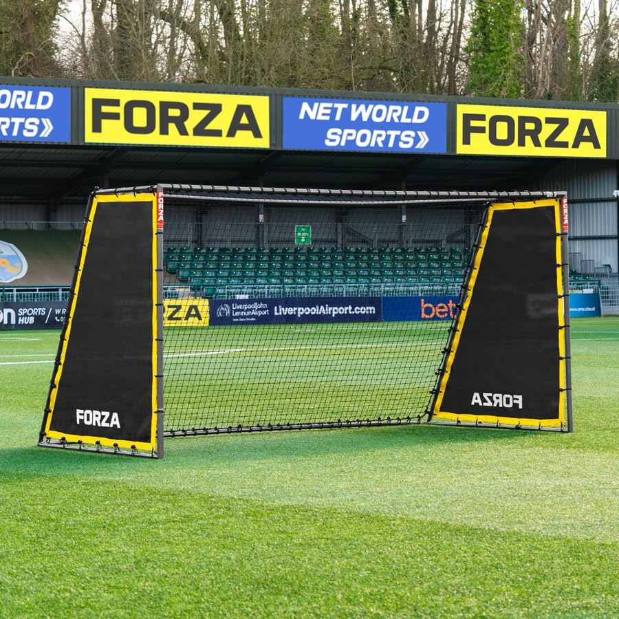 FORZA Steel42 Goal Rebounder Net Kit – Football Training Aid with Durable Double-Sided Net & Side Sheets for Solo Practice & Team Drills