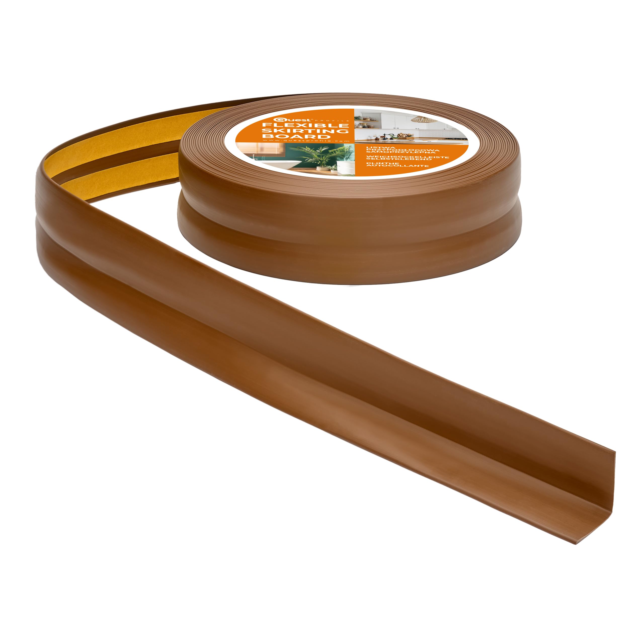 Quest Zachte Plint Zelfklevend 30 Mm X Buigbare Afwerkstrip Voor Keuken En Badkamer Afdichtband Pvc Flexibel Waterdicht Decoratief Lichtgroen 5m 2275611372
