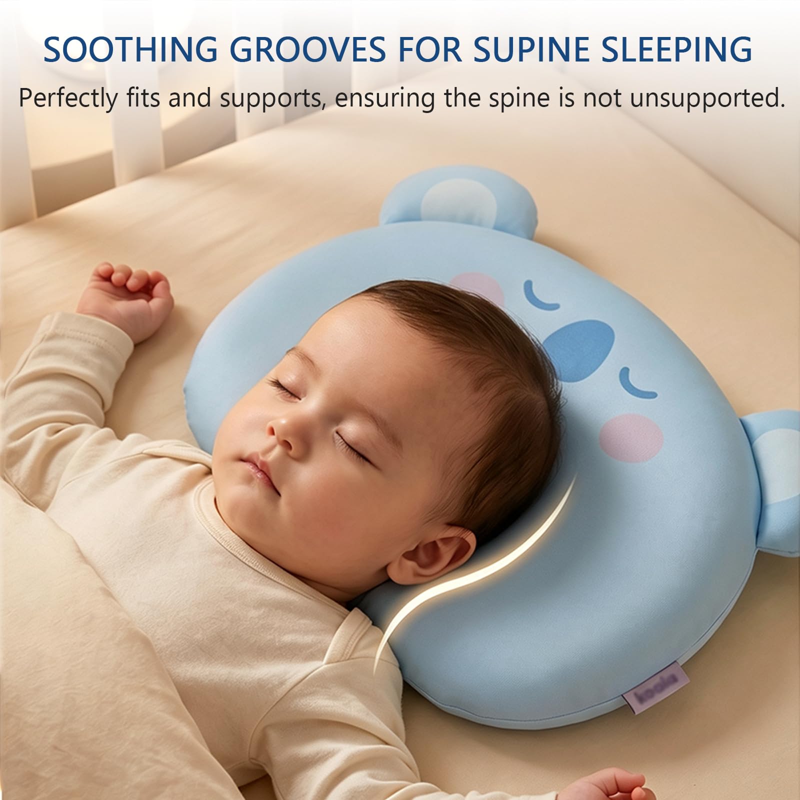 Almohada de Silicona con Soporte Cervical y Funda de Algodón