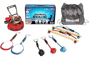 Ninja Slackers 36' Intro Kit: Ultimate Obstacle Course Training Equipment for Kids and Adults