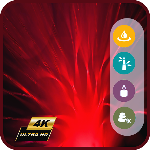 Fließendes Purpurrot, Seide, warmes Rot, Ambient TV