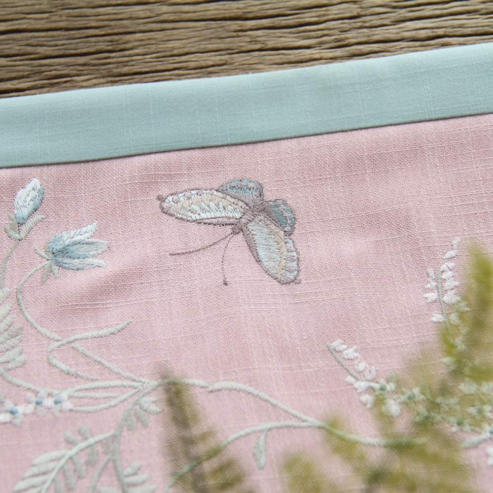 【点もの】蝶と花の刺繍テーブルランナー Amazon｜FENDOUBA テーブルランナー 蝶の花の刺繍茶表テーブル