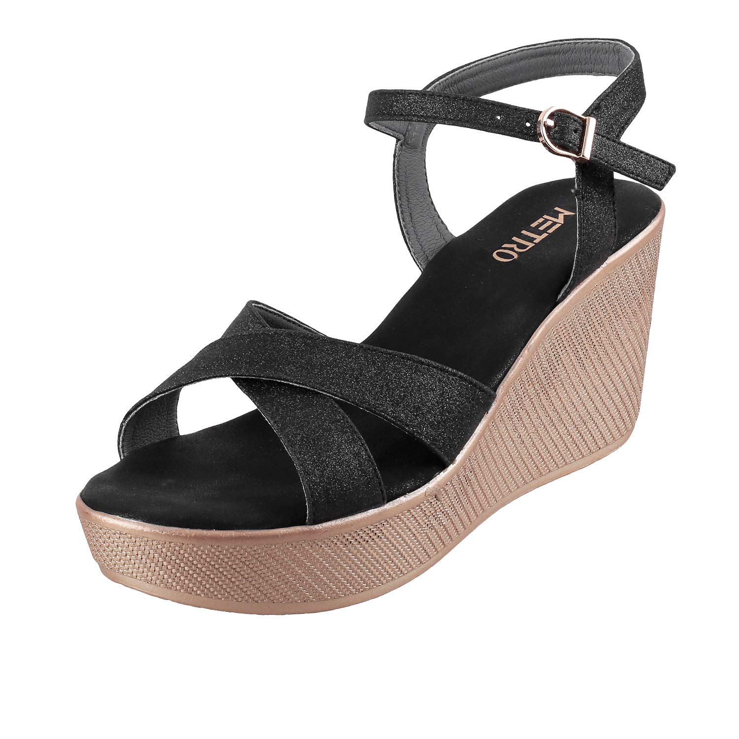 Metro Womens Synthetic Black Sandals (Size (6 UK (39 EU)) (B07MZ8RNMV) Amazon Price History, Amazon Price Tracker