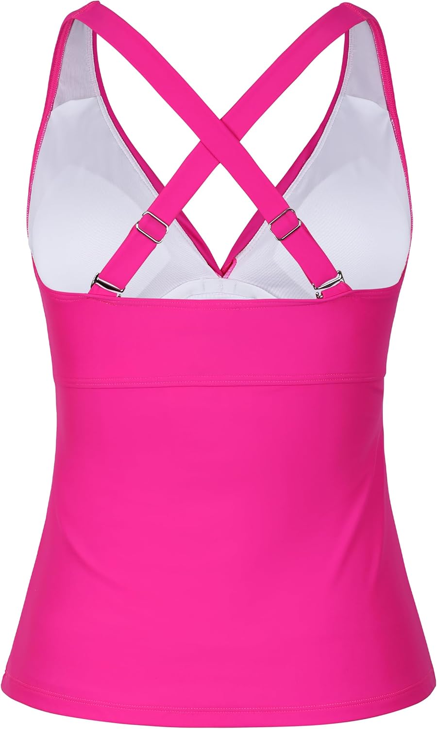 Firpearl Women Underwire Tankini Top Only Twist V Neck Swimsuits for Big Busted Ruched Tummy Control Bathing Suits Top - Image 6