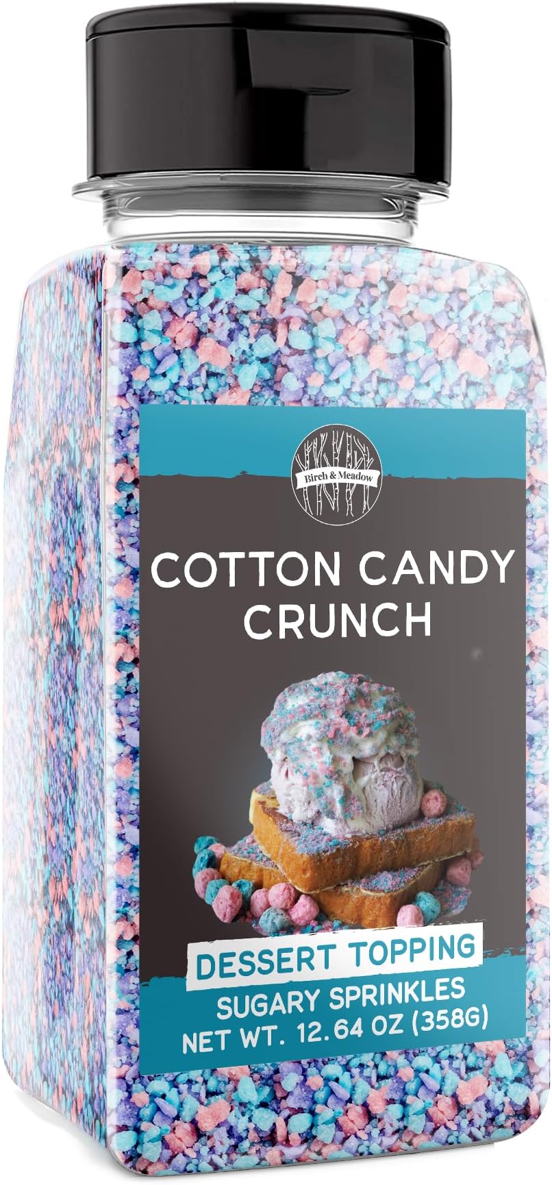 2 Cups of Cotton Candy Crunch, Ice Cream Topping, Dessert Topper