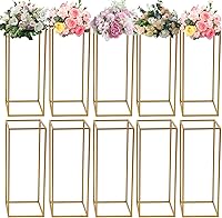 Vista 13 de Soporte de columna para jarrón de boda, soporte decorativo para columnas de boda, pilares de columnas de boda, soporte de exhibición de flores