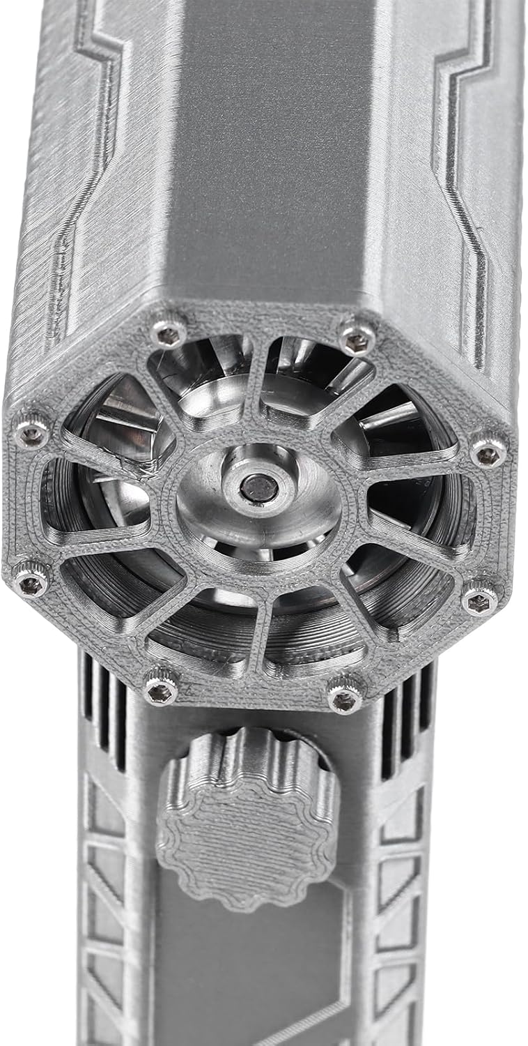 Primer pla view of the Luqeeg High Speed Air Blower Fan's air intake.