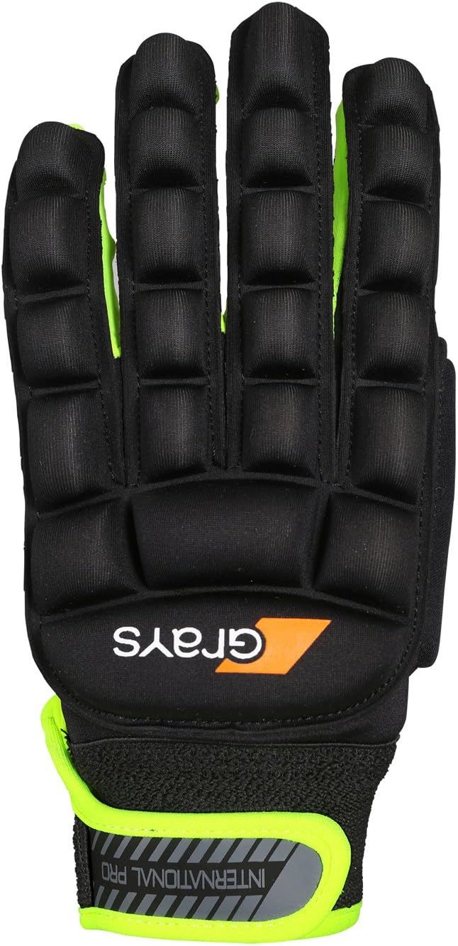 GRAYSInternational Pro Left Glove International Pro Gloves - Black/Fluo Yellow, 2XS