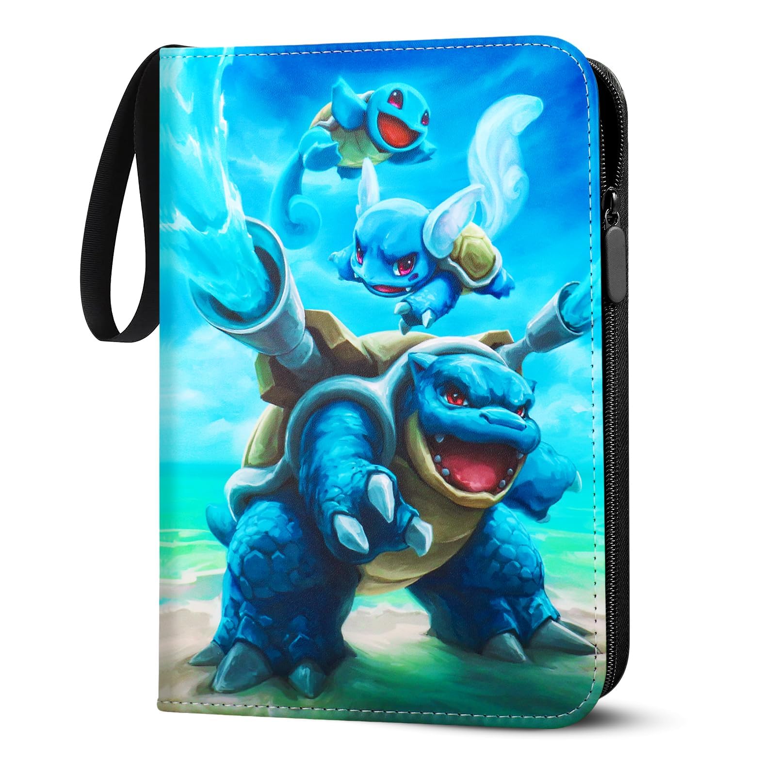 Sammelkarten Album für pokemon Karten,900 Karten Kapazität Karten Sammelalbum,PU Tragbar Wasserdicht Karten Sammelhalter Heft Ordner Buch,50 Pcs Seite