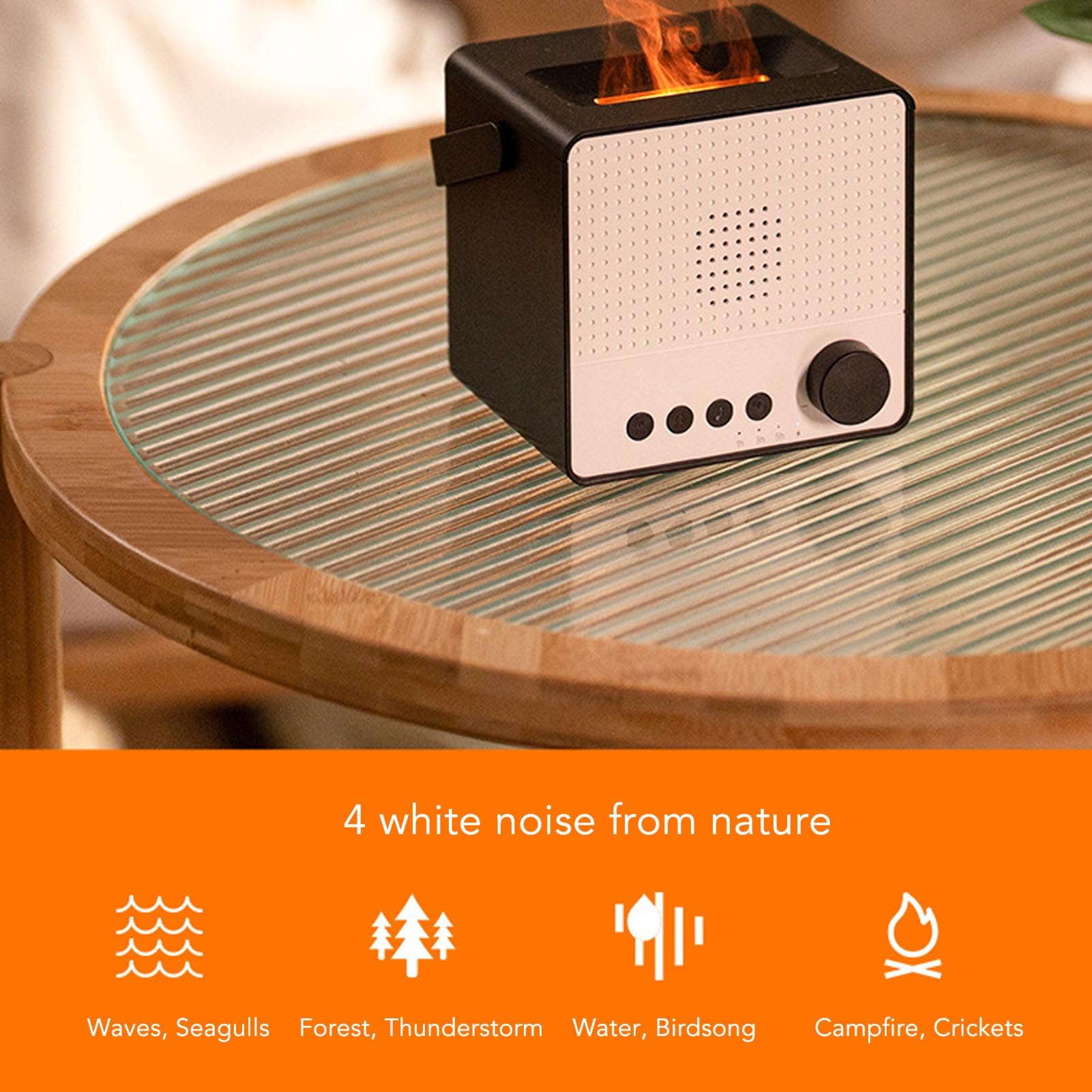 Umidificatore per Aromaterapia con Diffusore di Oli Essenziali, Funzionamento Silenzioso Portatile, 120 Ml, per Luce Colorata, Camera da Letto, Ufficio Domestico