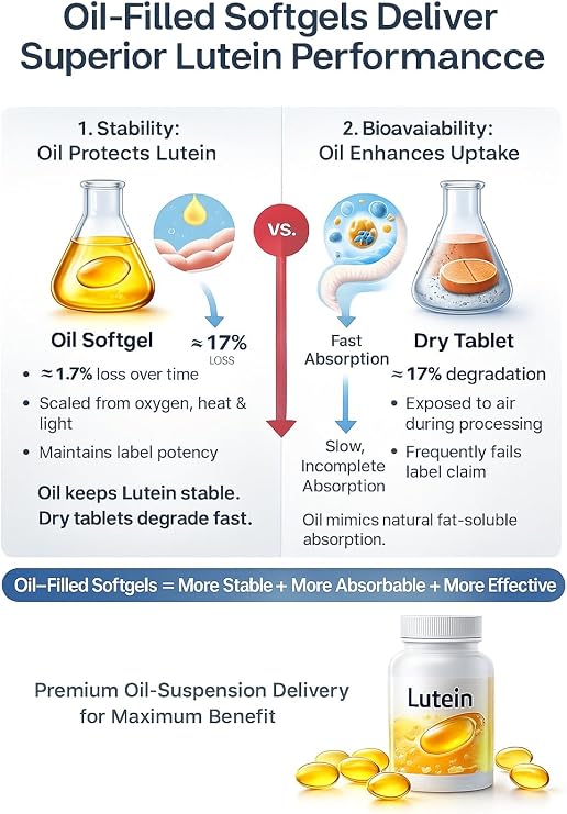 Algae Omega-3 + Eye & Brain Health Complex – 120 Caps - EPA+ Lutein, Zeaxanthin & Astaxanthin, Choline, Vitamin D3 & K2 – Fish-Free Formula