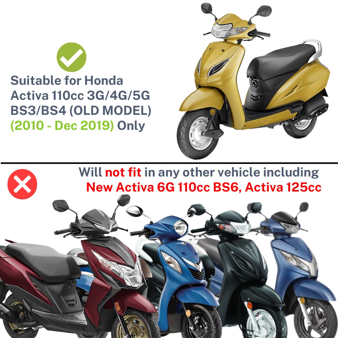 FIBERA Smart Front Basket ONLY Compatible with Old Activa 3G/4G/5G 110cc (2010- Dec 2019) (Black) - Image 6 thumbnail