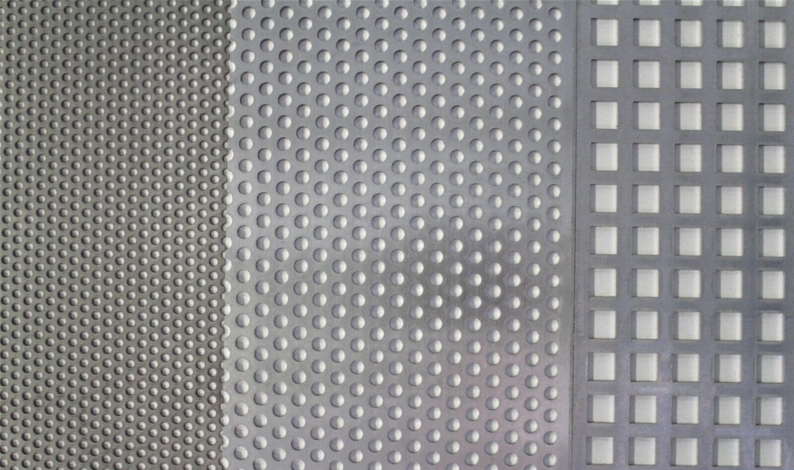 Tôle perforée en acier galvanisé de 2 mm Qg10-15 - Longueur : 1000 mm (100 x 1000)